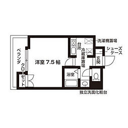 ウイステリア千種 10階1Kの間取り