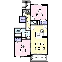 ビルドホーム 2LDKの間取図画像