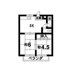 間取図画像 2DK