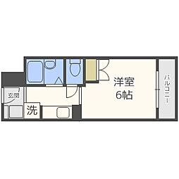 スチューデントパレス茨木 1Kの間取図画像