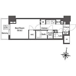 コンフォリア森下リバーサイド 1Kの間取図画像