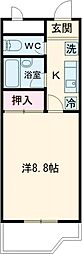 フィオーレ88 1Kの間取図画像