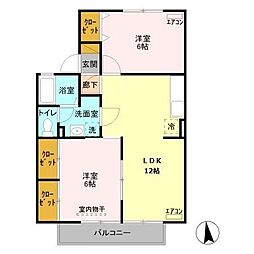 間取図画像 2LDK