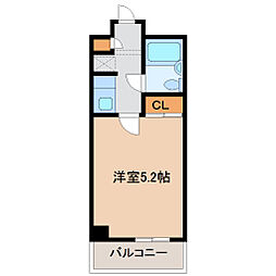 パルテノンリンデン 1Kの間取図画像
