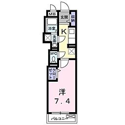 Grange四条大宮 1Kの間取図画像