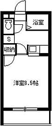 グレイス中山 1Kの間取図画像
