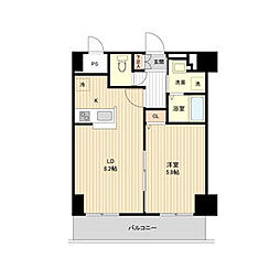 La　Douceur豊平1条 5階1LDKの間取り
