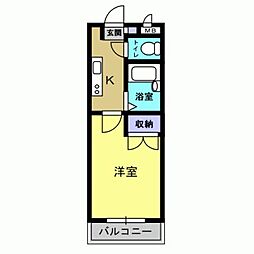 JR福知山線 福知山駅 バス4分 松縄手下車 徒歩3分の賃貸マンション 2階1Kの間取り