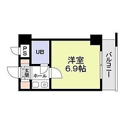 サークビルズ 1Kの間取図画像