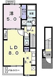 間取図画像 1LDK