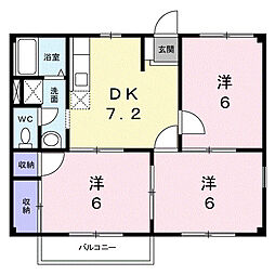スペースプラザ未来 3DKの間取図画像
