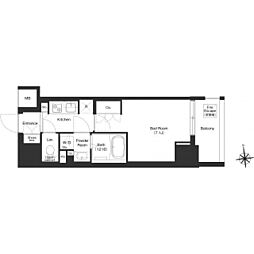 COMFORIA秋葉原ノース 1Kの間取図画像