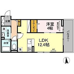 間取図画像 1LDK