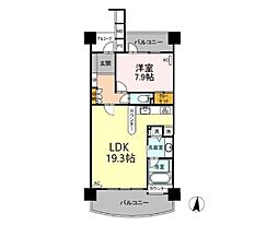 ラ・メルカーサII　903号室 9階1LDKの間取り
