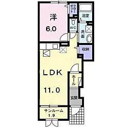 間取図画像 1LDK