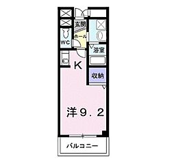 プリマベーラ ワンルームの間取図画像