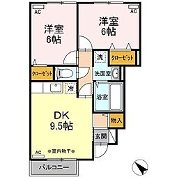 間取図画像 2DK
