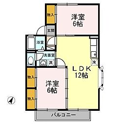 間取図画像 2LDK
