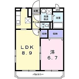 Field1 1LDKの間取図画像