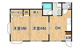間取図画像 2DK