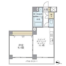 スターハイム 1LDKの間取図画像