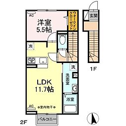 サロン・ド・HIRO 1LDKの間取図画像