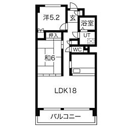 アベニュー青山 3階3LDKの間取り