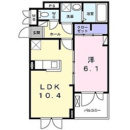 チェレブラーレ 1LDKの間取図画像