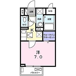 STACK高田馬場 1Kの間取図画像