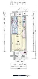 プレサンス広小路通葵 1Kの間取図画像