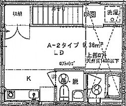CASA COZY コイン通り（カーサコージー） 2階1LDKの間取り