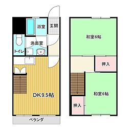 グレイス鏡島 2LDKの間取図画像