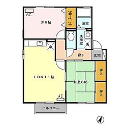間取図画像 2LDK