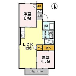 間取図画像 2LDK