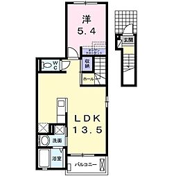 トゥエルブ 1LDKの間取図画像