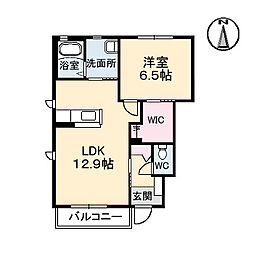 シャーメゾン南青山 1階1LDKの間取り