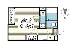 クレフラスト泉中央駅東 1Kの間取図画像