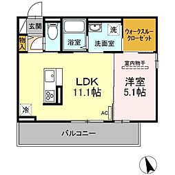 FELIZ（フェリス） 3階1LDKの間取り