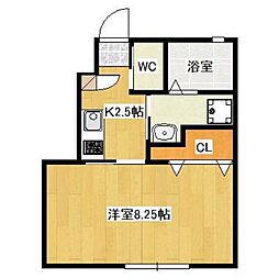 orcaannex 1Kの間取図画像