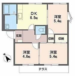 間取図画像 3DK