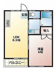 間取図画像 1LDK
