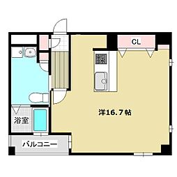 スプランドゥール ワンルームの間取図画像