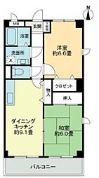 間取図画像 2DK