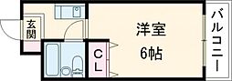 カルム新金岡ビル 1Kの間取図画像