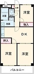 間取図画像 3DK