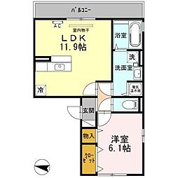 間取図画像 1LDK