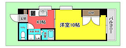 エミネンス海田 1Kの間取図画像