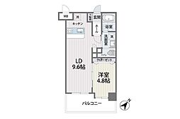 S-FORT筑紫通り 1LDKの間取図画像