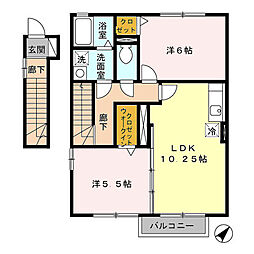 間取図画像 2LDK