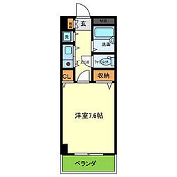 サンモール 1Kの間取図画像